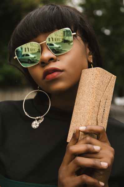 woman wearing sunglasses